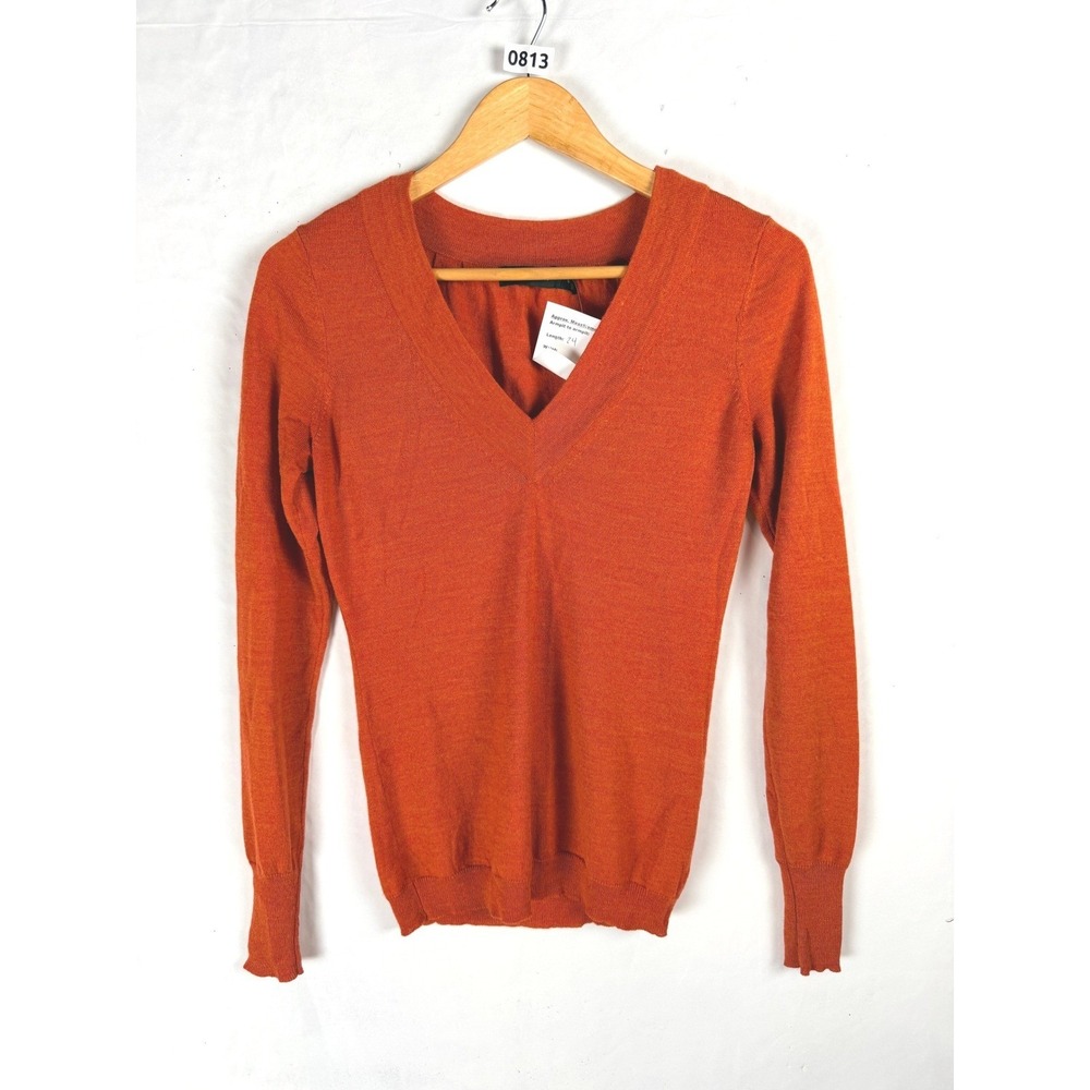 2/$30 The Limited Orange Merino Wool Long Sleeve Top Small